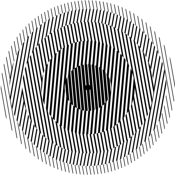 Cerchio di illusione ottica — Vettoriale Stock