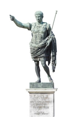 Augustus emperor statue clipart