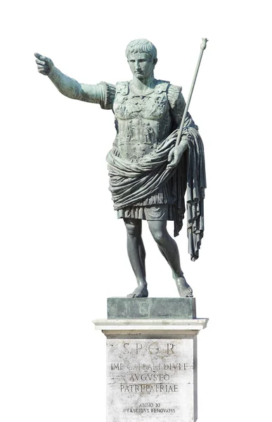 奥古斯都皇帝雕像 — 图库照片