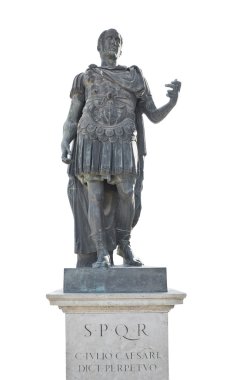 Iulius caesar emperor statue clipart