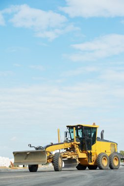 Road grader bulldozer clipart