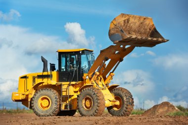 Construction loader excavator clipart