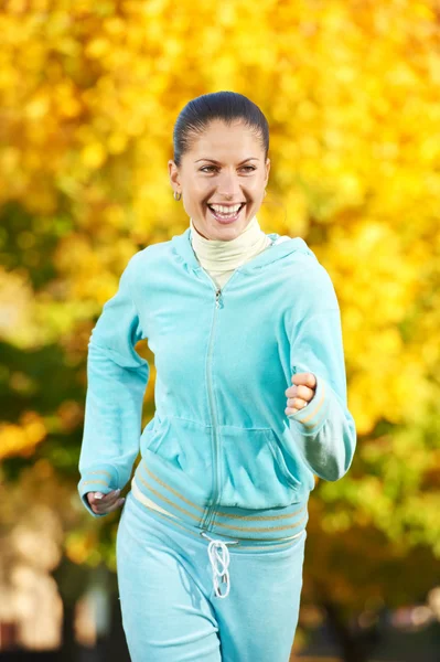 Sporting exercise. Jogging woman — Stock Photo, Image