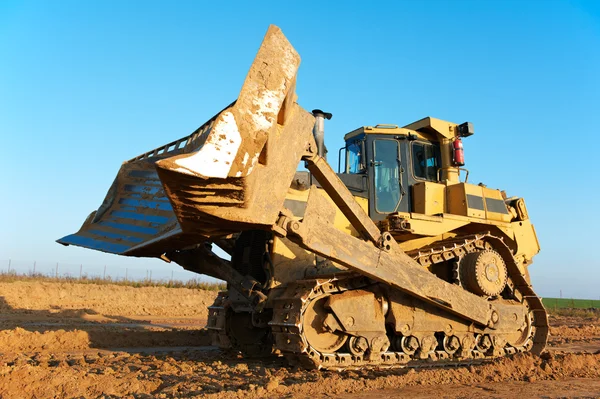 Track-type bulldozer lader — Stockfoto