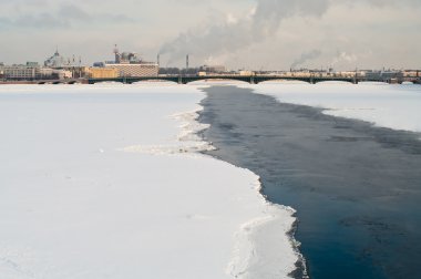 st. peterburg, kış neva