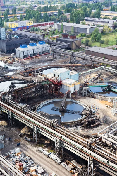 Planta de aguas residuales industriales en construcción —  Fotos de Stock