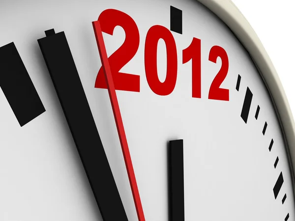 New Year's clock — Stock Photo, Image