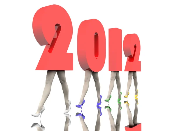 New Year's numbers — Stock Photo, Image
