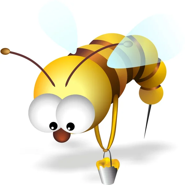Kreskówka pszczoła — Zdjęcie stockowe