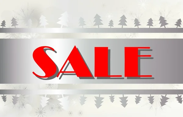 Silver christmas sale — Stock Photo, Image