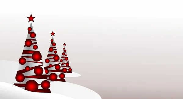 Weihnachtsbäume mit Platz für Ihren Text — Stockfoto