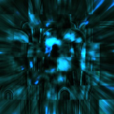 Abstract crystals of darkness clipart