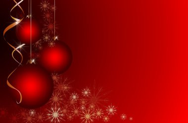 Red Christmas background with place for your text clipart