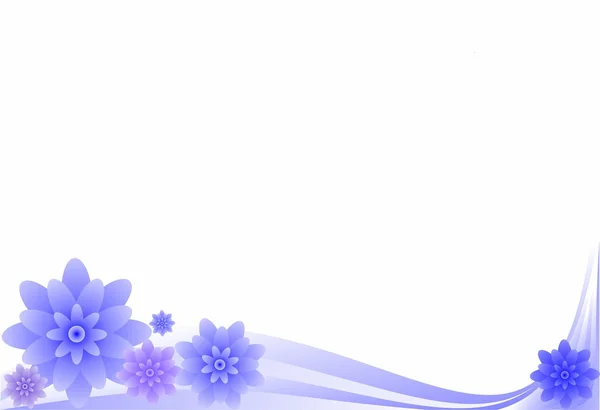 Blue flowers background — Stock Photo, Image