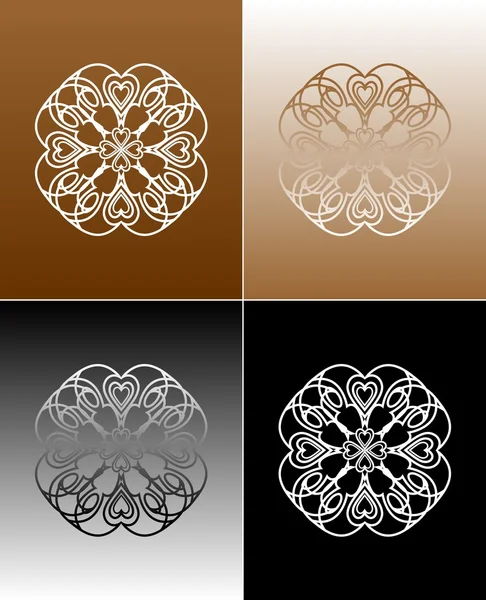 Ornaments on different backgrounds — Stock Photo, Image