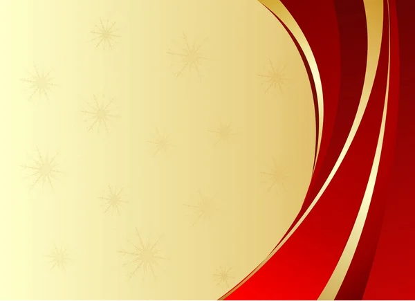 Röd jul bakgrund med gyllene band och plats för text — Stockfoto