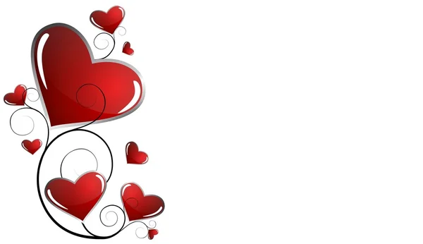 Elegante wenskaart Aftelkalender voor Valentijnsdag — Stockfoto