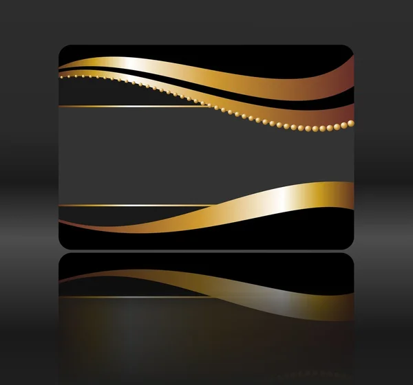 Black gift card — Stock Photo, Image