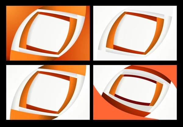 Orange business cards — Stock Photo, Image