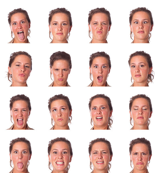 Beautiful Young Woman Collection of Expression