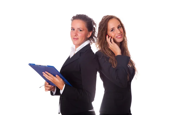 Zwei Geschäftsfrauen bei der Arbeit — Stockfoto