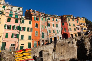 Riomaggiore köyde cinque terre, İtalya