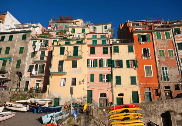 Cinque Terre, इटली में Riomaggiore गांव — स्टॉक फ़ोटो, इमेज