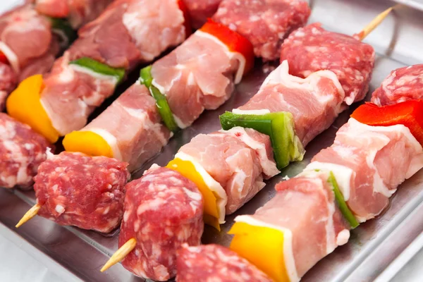 stock image Mixed Meat Kebabs