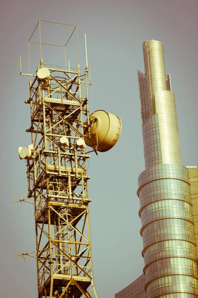 stock image Antenna and Skyscraper