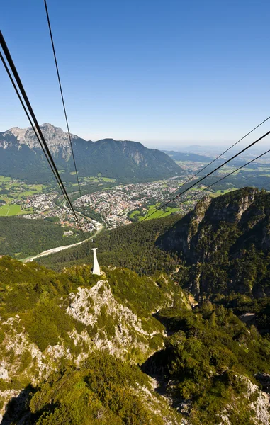 Téléphérique dans les Alpes — Photo