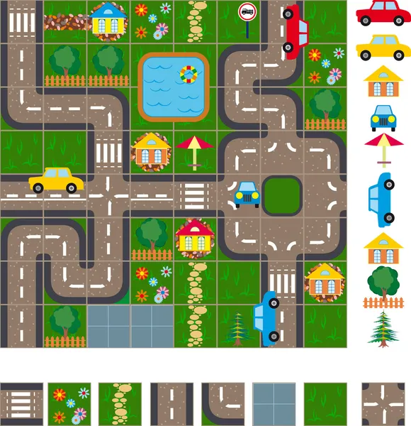 Σχέδιο χαρτών δρόμων — Διανυσματικό Αρχείο
