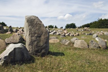 Stone viking graves clipart