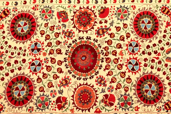 Uzbeckim dywanie — Zdjęcie stockowe