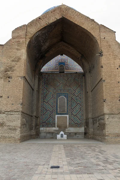 Brick arch of Guri Amir mausoleum — Stock Photo, Image