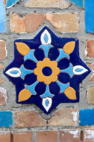 Mosaik på vägg av guri amir mausoleum — Stockfoto