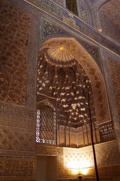 Interior dourado de Guri Amir — Fotografia de Stock