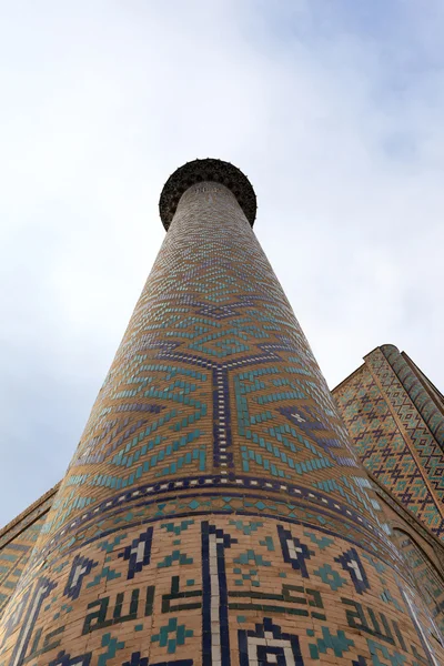 Minarete de Sher Dor Madrasah — Fotografia de Stock