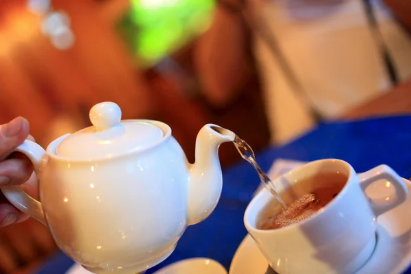 Despejo de chá — Fotografia de Stock