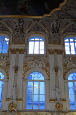 Interior of main staircase of the Winter Palace clipart