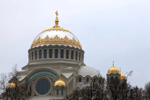 Kronstadt的圣尼古拉斯海军大教堂 — 图库照片