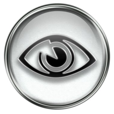 Eye icon grey clipart