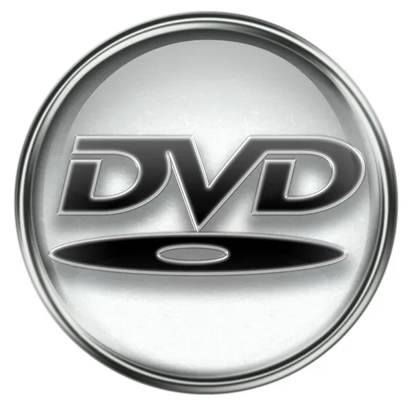 Значок DVD серого цвета — стоковое фото