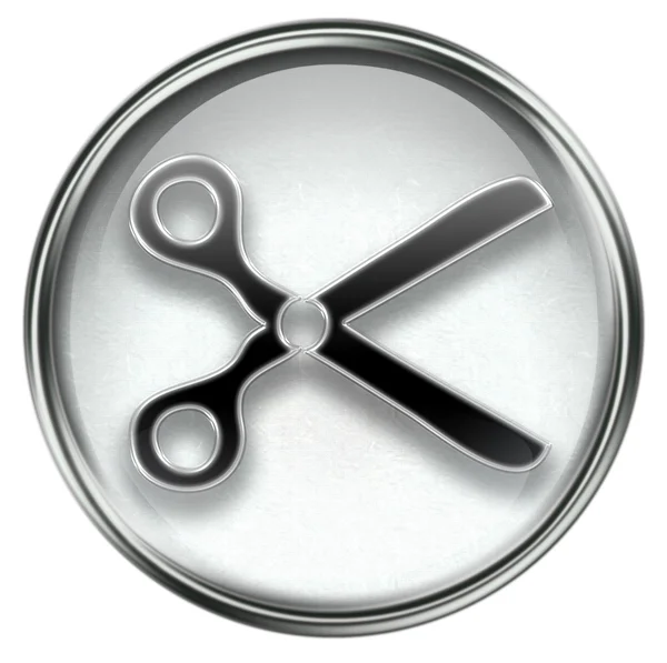 Nůžky ikona šedá — Stock fotografie