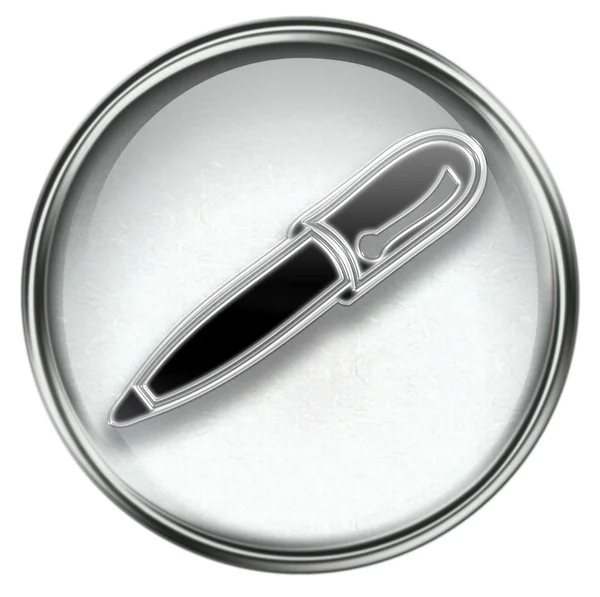 Pennan ikonen grå — Stockfoto
