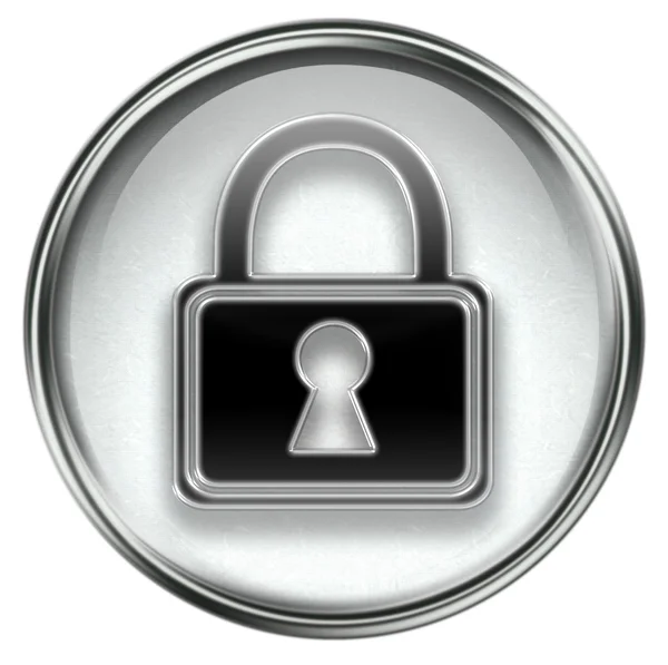 Lock icon grey — Stock Photo, Image