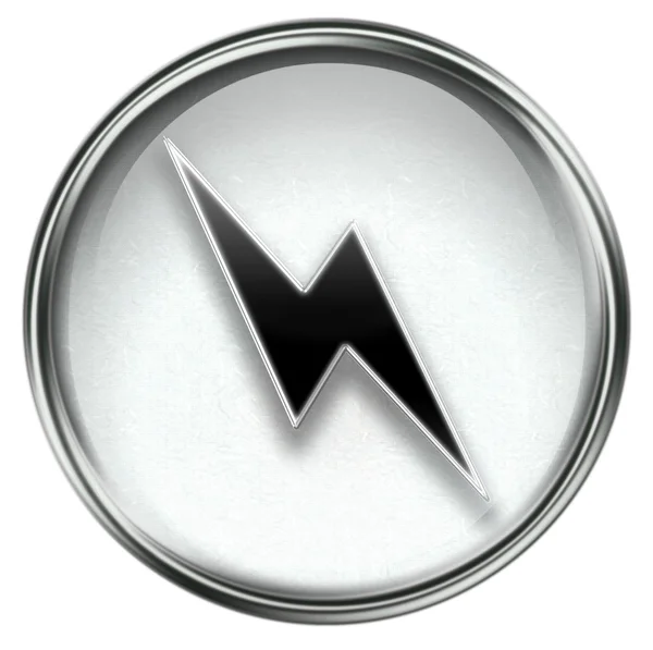 Lightning icon grey — Stock Photo, Image