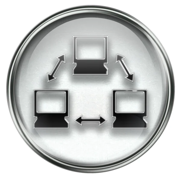 Network icon grey — Stock Photo, Image
