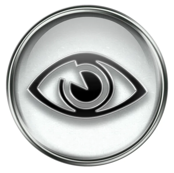 Серый иконка глаза — стоковое фото