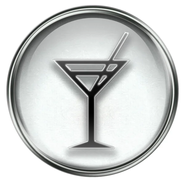 Şarap cam simgesi gri — Stok fotoğraf