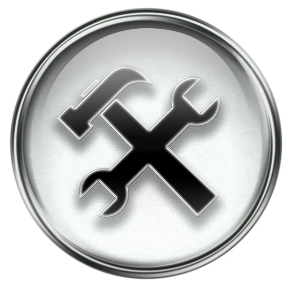 Werkzeug-Symbol grau — Stockfoto